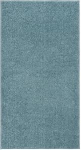VidaXL Vloerkleed kortpolig 80x150 cm blauw
