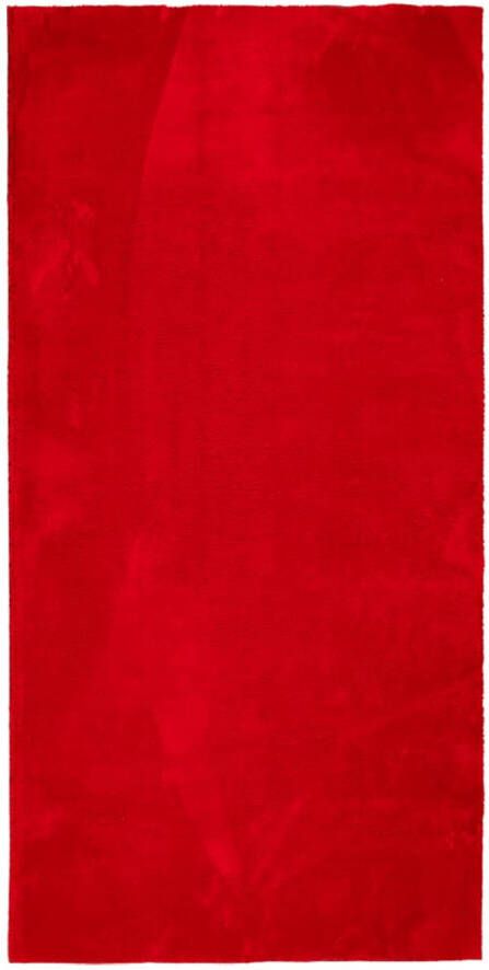VidaXL Vloerkleed laagpolig zacht en wasbaar 100x200 cm rood