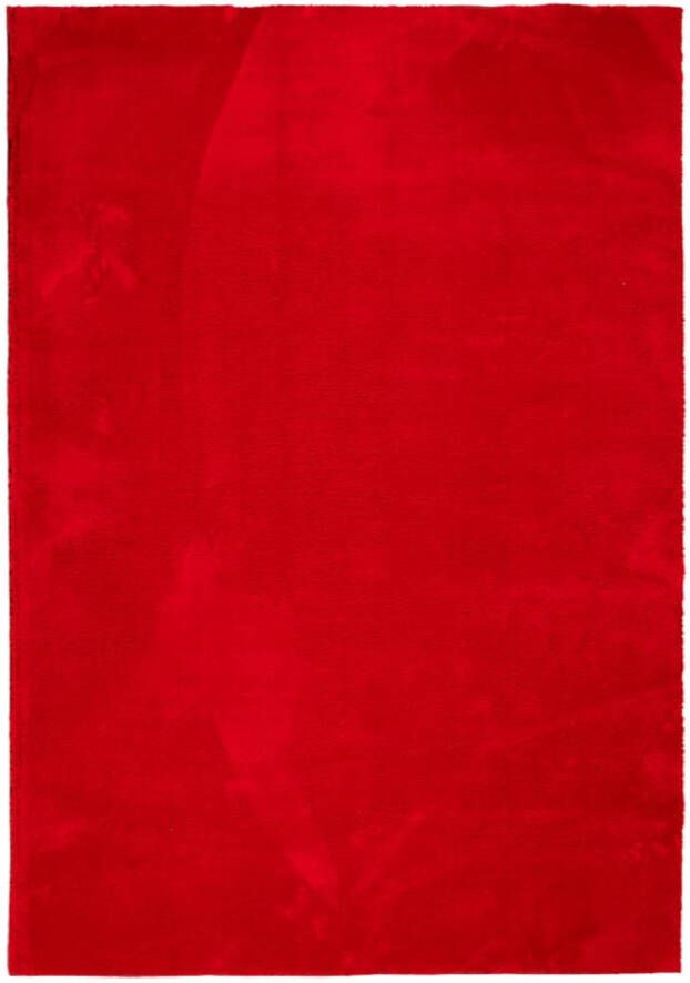 VidaXL Vloerkleed laagpolig zacht en wasbaar 160x230 cm rood