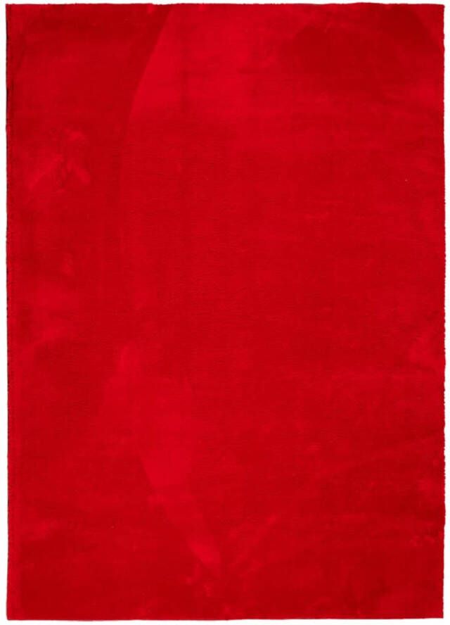 VidaXL Vloerkleed laagpolig zacht en wasbaar 240x340 cm rood