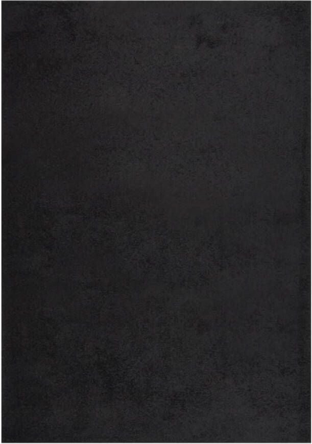VidaXL Vloerkleed shaggy hoogpolig 140x200 cm zwart