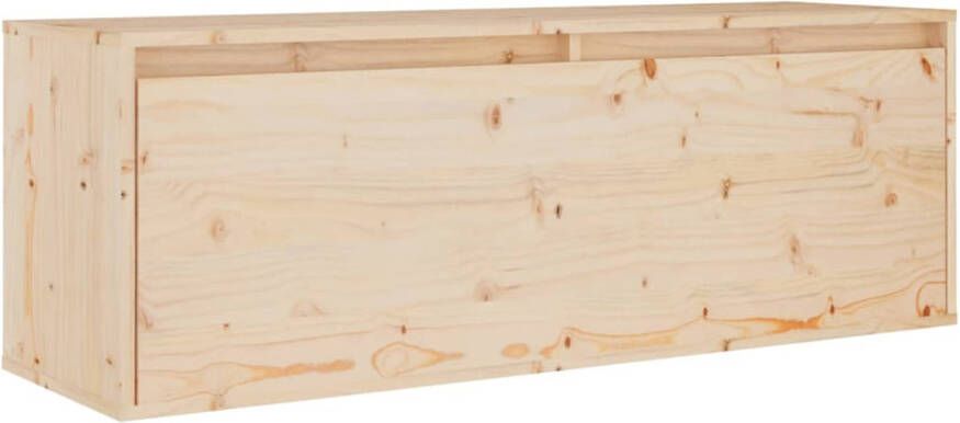 VidaXL Wandkast 100x30x35 cm massief grenenhout