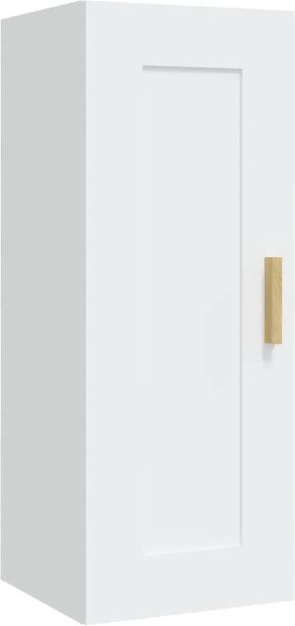 VidaXL Wandkast 35x34x90 cm bewerkt hout wit