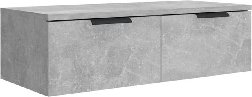 VidaXL Wandkast 68x30x20 cm bewerkt hout betongrijs