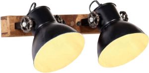 VidaXL Wandlamp industrieel E27 45x25 cm zwart