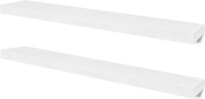 VidaXL Wandplanken 4 St 100 Cm Wit