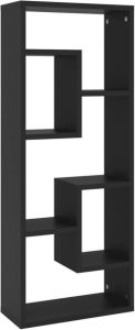 VidaXL Wandschap 36x16x90 Cm Spaanplaat Zwart