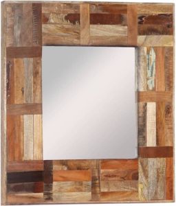 VidaXL Wandspiegel 50x50 cm massief gerecycled hout