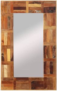 VidaXL Wandspiegel 50x80 cm massief gerecycled hout