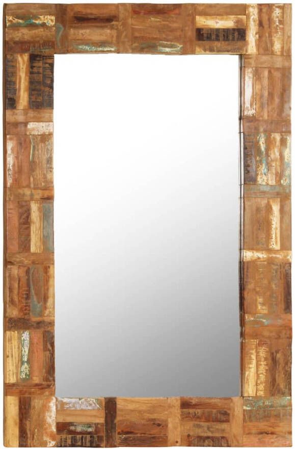 VidaXL Wandspiegel 60x90 cm massief gerecycled hout