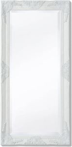 VidaXL Wandspiegel Barok 100 X 50 Cm Wit