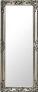 VidaXL Wandspiegel Barok Stijl 50x120 Cm Zilverkleurig