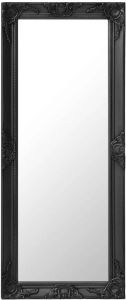 VidaXL Wandspiegel barok stijl 50x120 cm zwart