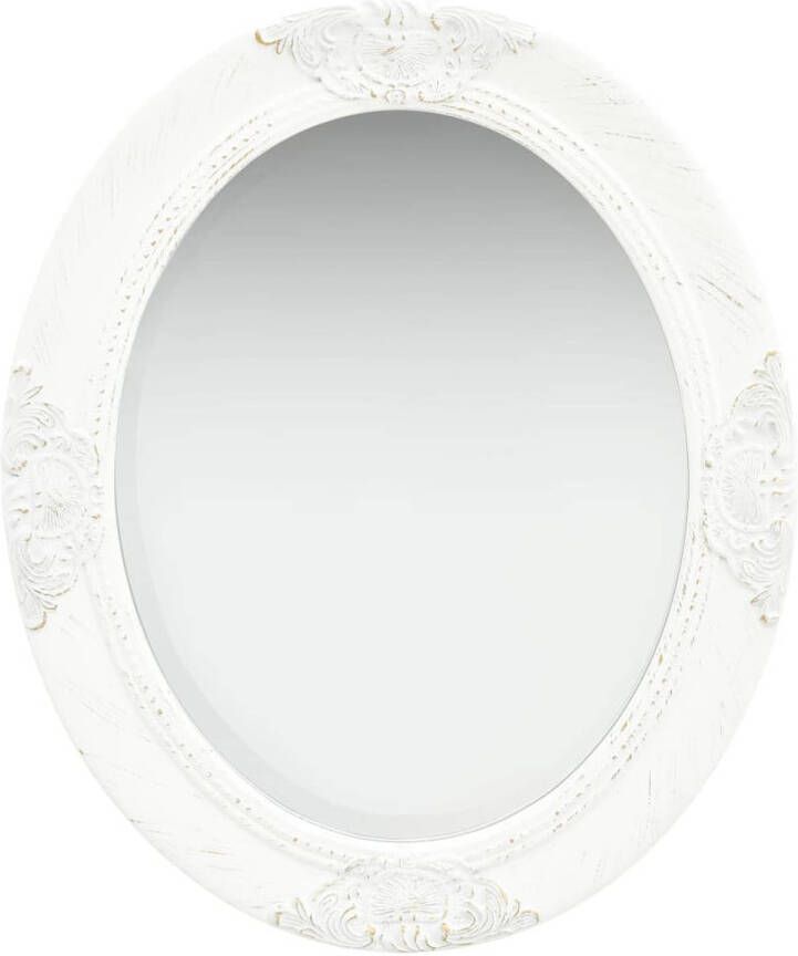 VidaXL Wandspiegel barok stijl 50x60 cm wit