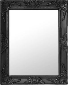 VidaXL Wandspiegel barok stijl 50x60 cm zwart