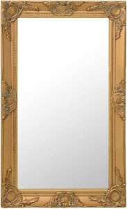 VidaXL Wandspiegel barok stijl 50x80 cm goudkleurig