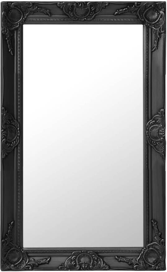 VidaXL Wandspiegel barok stijl 50x80 cm zwart