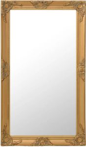 VidaXL Wandspiegel barok stijl 60x100 cm goudkleurig