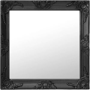 VidaXL Wandspiegel barok stijl 60x60 cm zwart