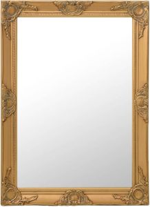 VidaXL Wandspiegel barok stijl 60x80 cm goudkleurig