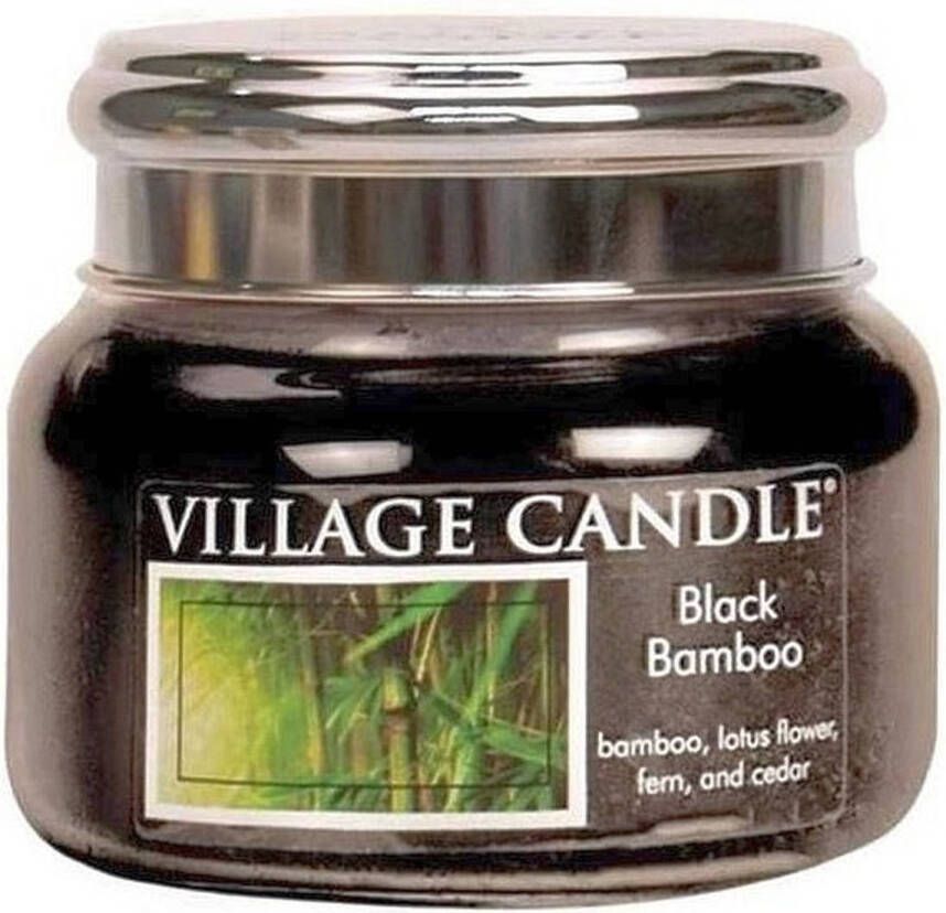 Village Candle Geurkaars Black Bamboo -Zwart 55 branduren