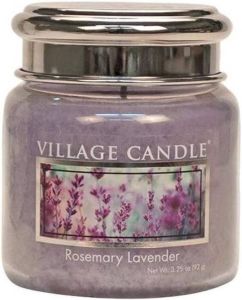 Village Candle Geurkaars Rosemary Lavender 7 Cm Wax glas Lila