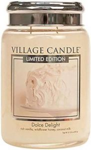 Village Candle Kaars Dolce Delight 10 X 15 cm Wax Crème