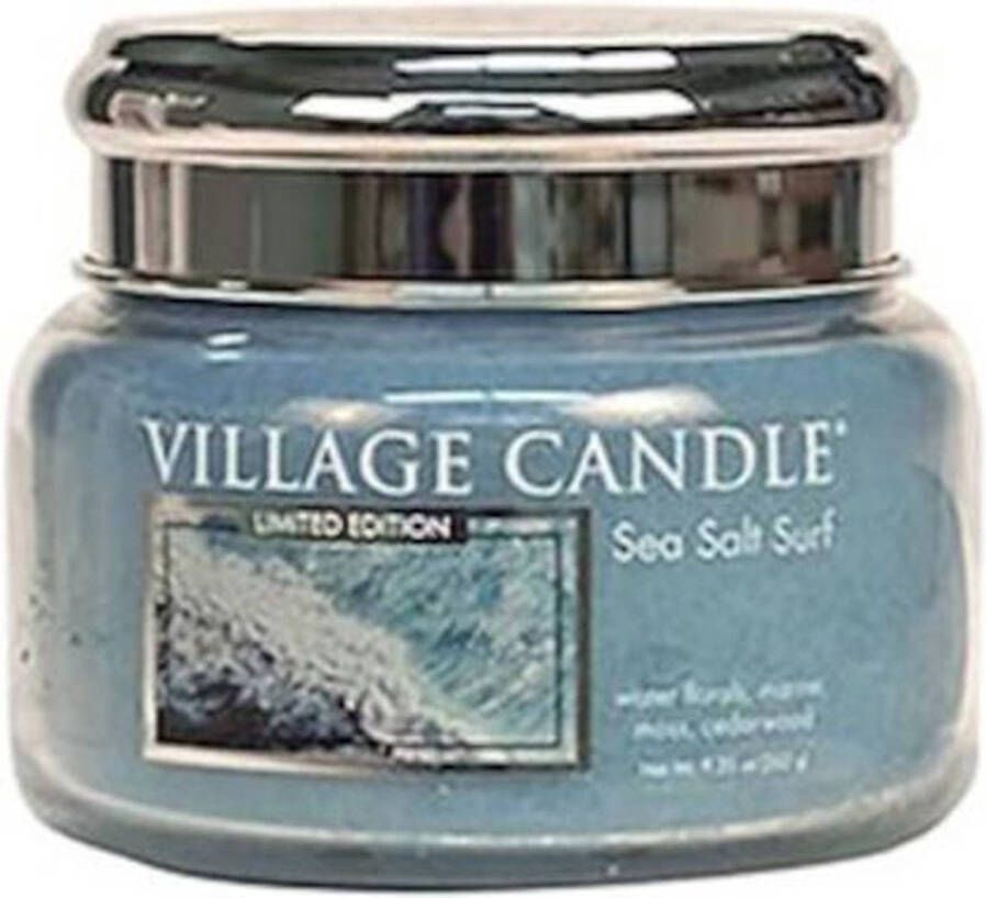 Village Candle Kaars Sea Salt Surf 9 5 X 8 cm Wax Blauw