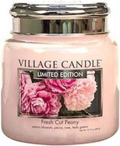 Village Candle Medium Jar Fresh Cut Peony