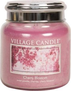 Village Candle Medium Jar Geurkaars Cherry Blossom