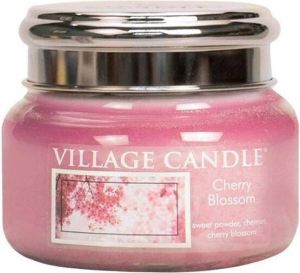 Village Candle Village Geurkaars Cherry Blossom Kersenbloesem Rijpe Kers Zoet Talkpoeder Small Jar