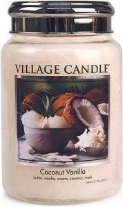 Village Candle Village Geurkaars Coconut Vanilla Boter Vanille Room Kokos Musk Large Jar