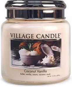 Village Candle Village Geurkaars Coconut Vanilla Boter Vanille Room Kokos Musk Medium Jar