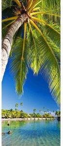 Walplus deurdecoratie Tropisch eiland 200 x 88 cm PVC