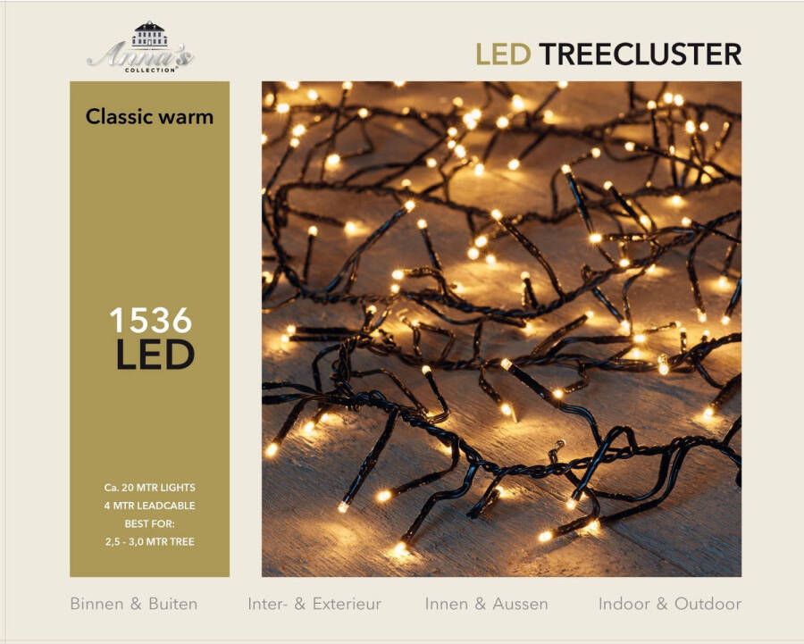 Warentuin 2 5-3m treecluster 20m 1536led classic warm Anna&apos;s collection
