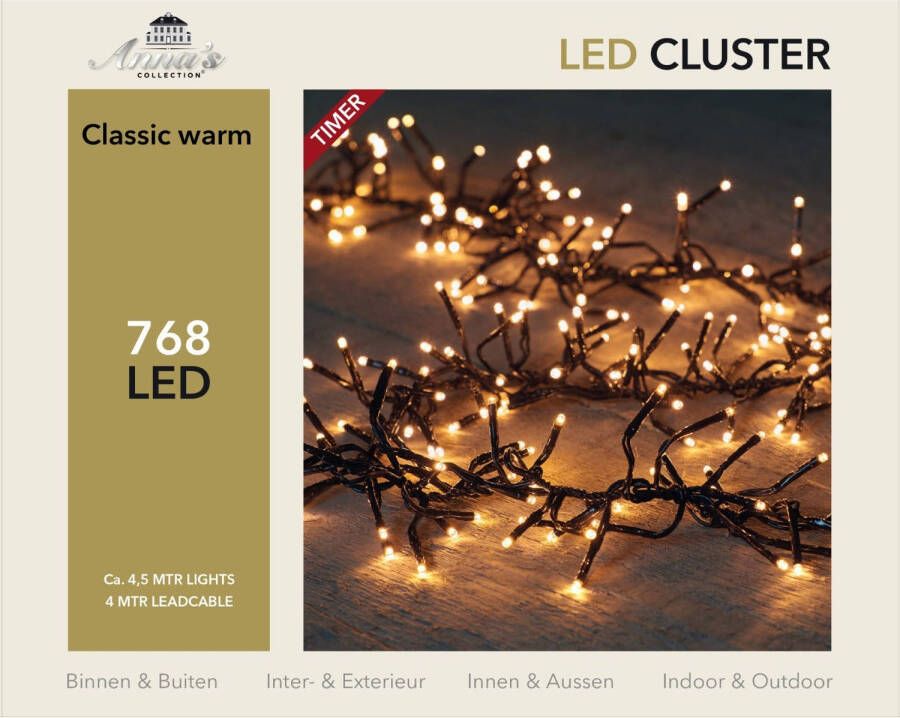 Warentuin Clusterverlichting 768 lampjes 4 5m