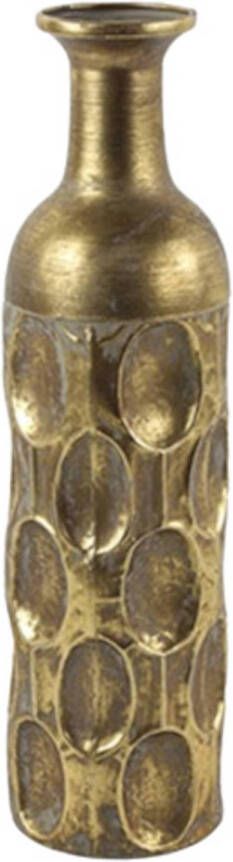 Warentuin Non-Branded vaas Peggie 14 x 53 cm staal goud