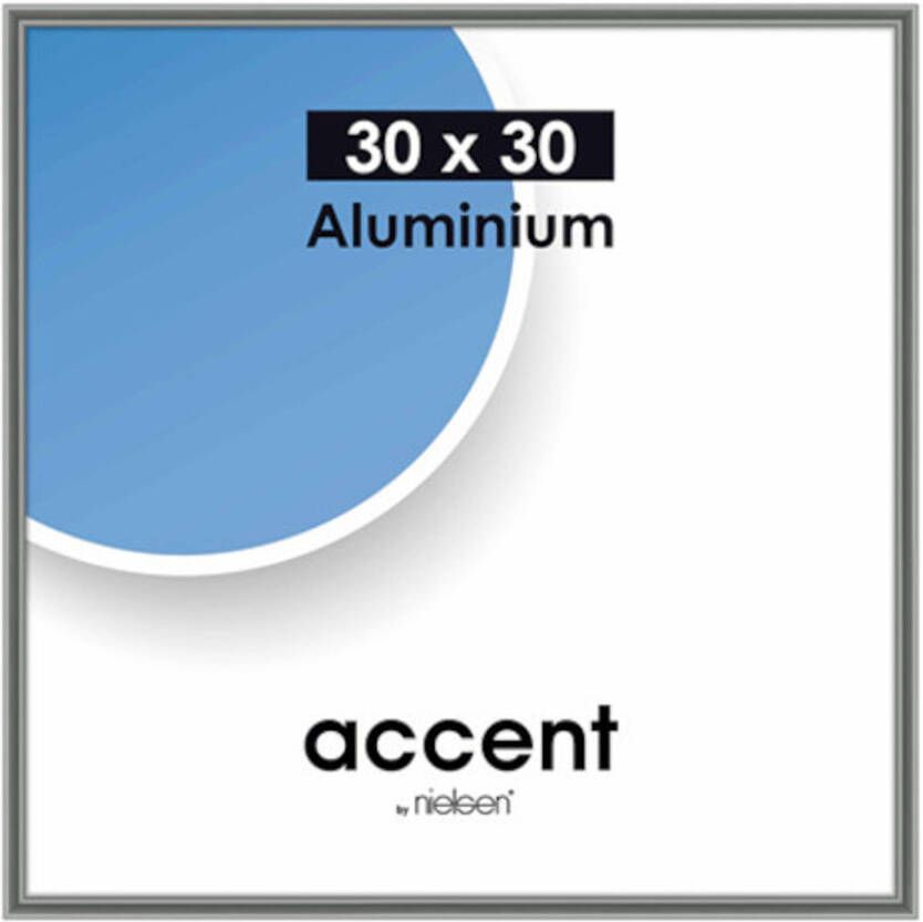 No brand Nielsen fotolijst Accent 30 x 30 cm aluminium grijs