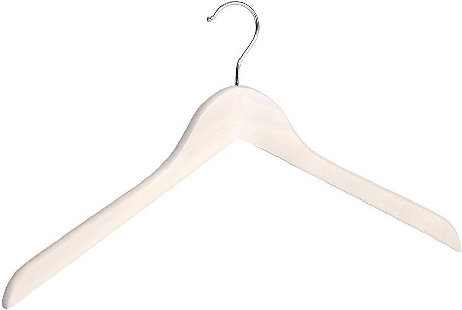 Wenko kledinghanger 45 x 23 5 cm hout wit