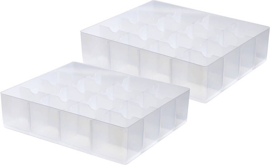 Whitefurze Allstore Organiser voor opslagbox 24L en 36L 2x stuks 37 x 31 x 9 cm Opbergbox