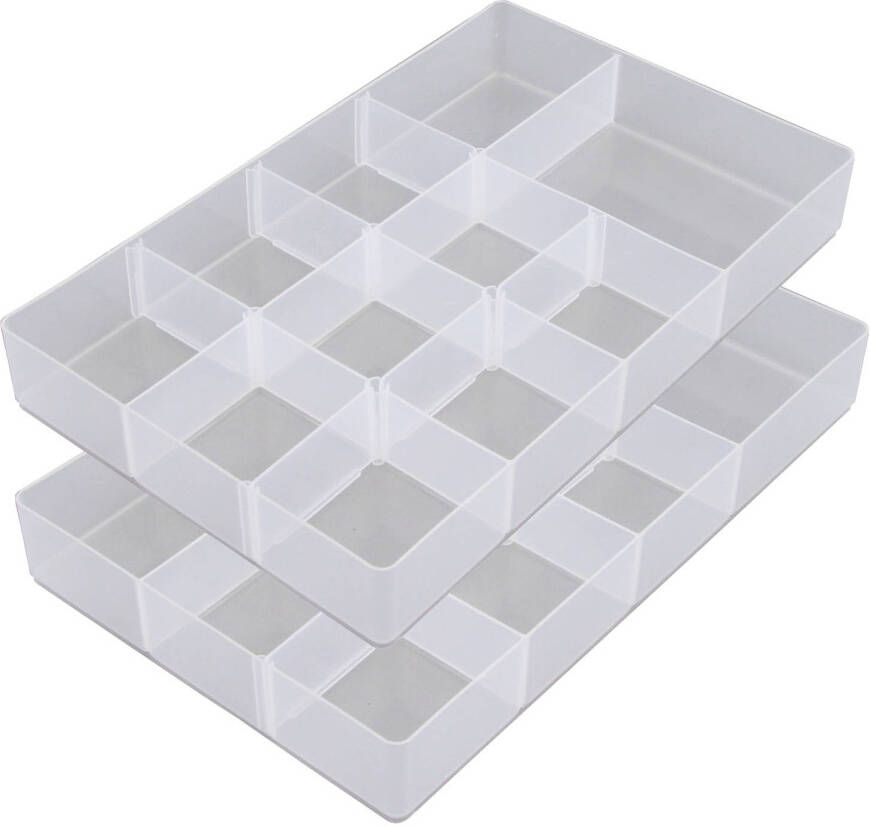 Whitefurze Allstore Organiser voor opslagbox 5 5L en 10L 2x 34 x 21 x 4 5 cm Opbergbox