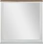 WOMO-Design wandspiegel naturel wit 80x76 cm gemaakt van massief mangohout - Thumbnail 1