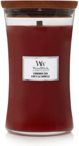 Woodwick Geurkaars Large Cinnamon Chai 18 cm ø 10 cm