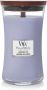 Woodwick Large Hourglass geurkaars Lavender Spa Tot 130 branduren - Thumbnail 1