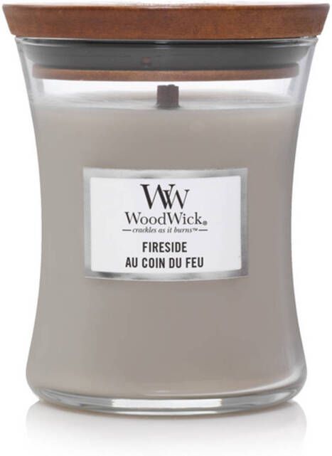 Woodwick Geurkaars Medium Fireside 11 cm ø 10 cm