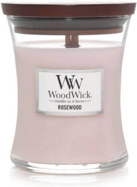 Woodwick Geurkaars Medium Rosewood 11 cm ø 10 cm