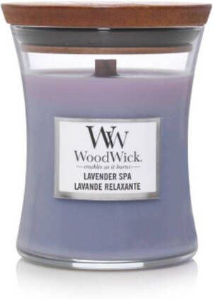 Woodwick Geurkaars Mini Lavender Spa 8 cm ø 7 cm
