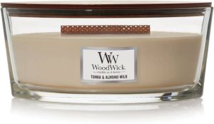 Woodwick Kaars Ellipse Tonka & Almond Milk 9 cm 19 cm