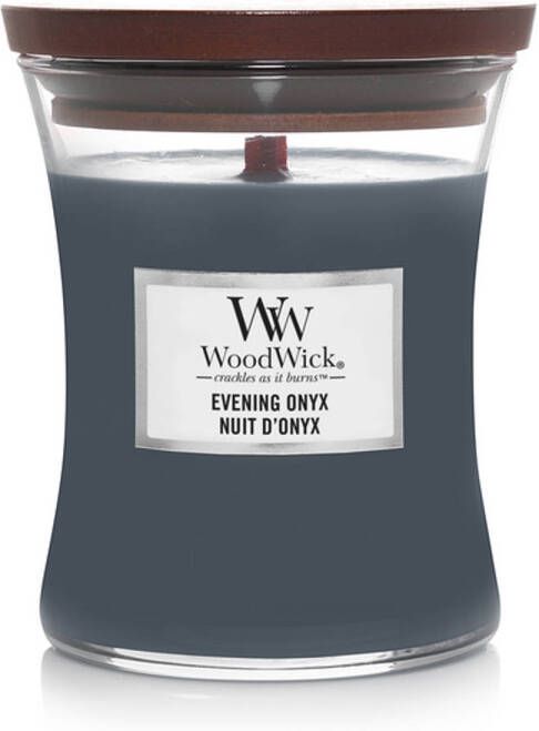 Woodwick Kaars Medium Evening Onyx 11 cm ø 10 cm