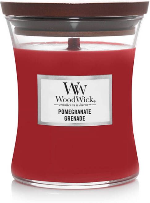 Woodwick Kaars Medium Pomegranate 11 cm ø 10 cm